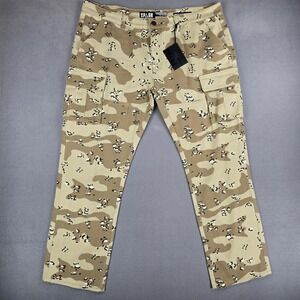 Spark Premium Camo Pants Mens 38x32 Desert Camo Cargo Slim Straight Stretch